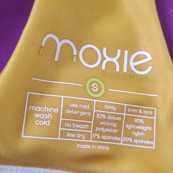 Athleta x Moxie Purple Pink Cycling Running Workout Triathlon Tank Pockets Small - Picture 10 of 10